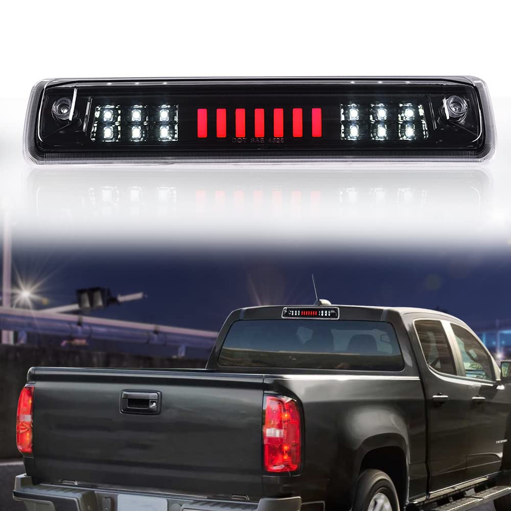 G-PLUS Rear High Mount 3RD Third I Brake Light Stop Tail light Lamp Compatible with Colorado 2015 2016 2017 2018/Canyon GM25971002 52019397 Rear Cab Roof Tail Center Lamp