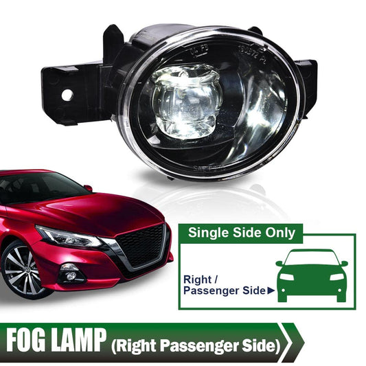 G-PLUS Fog Lights Assembly Compatible with 2019 2020 Nissan Altima 4-Door Sedan S SL SR SV Front Bumper Fog Lights w/Bulb Clear Lens LED Fog Lamps,Passenger (Right)