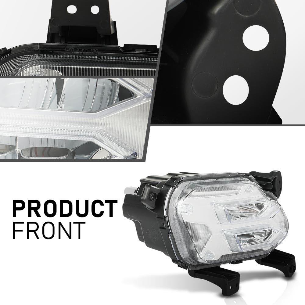 G-PLUS Left Front LED Daytime Running Light Fog Light With Bulb Compatible with Kia Sorento 2021-2022
