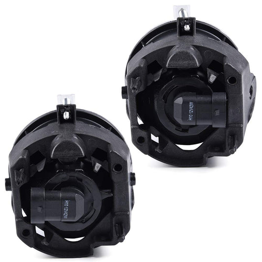 G-PLUS Clear Lens Fog Light Assembly Compatible with Dodge Caravan, Chrysler Pacifica Sebring, Jeep - Driving Fog Lamps w/ H10 Halogen 12V 42W Bulbs