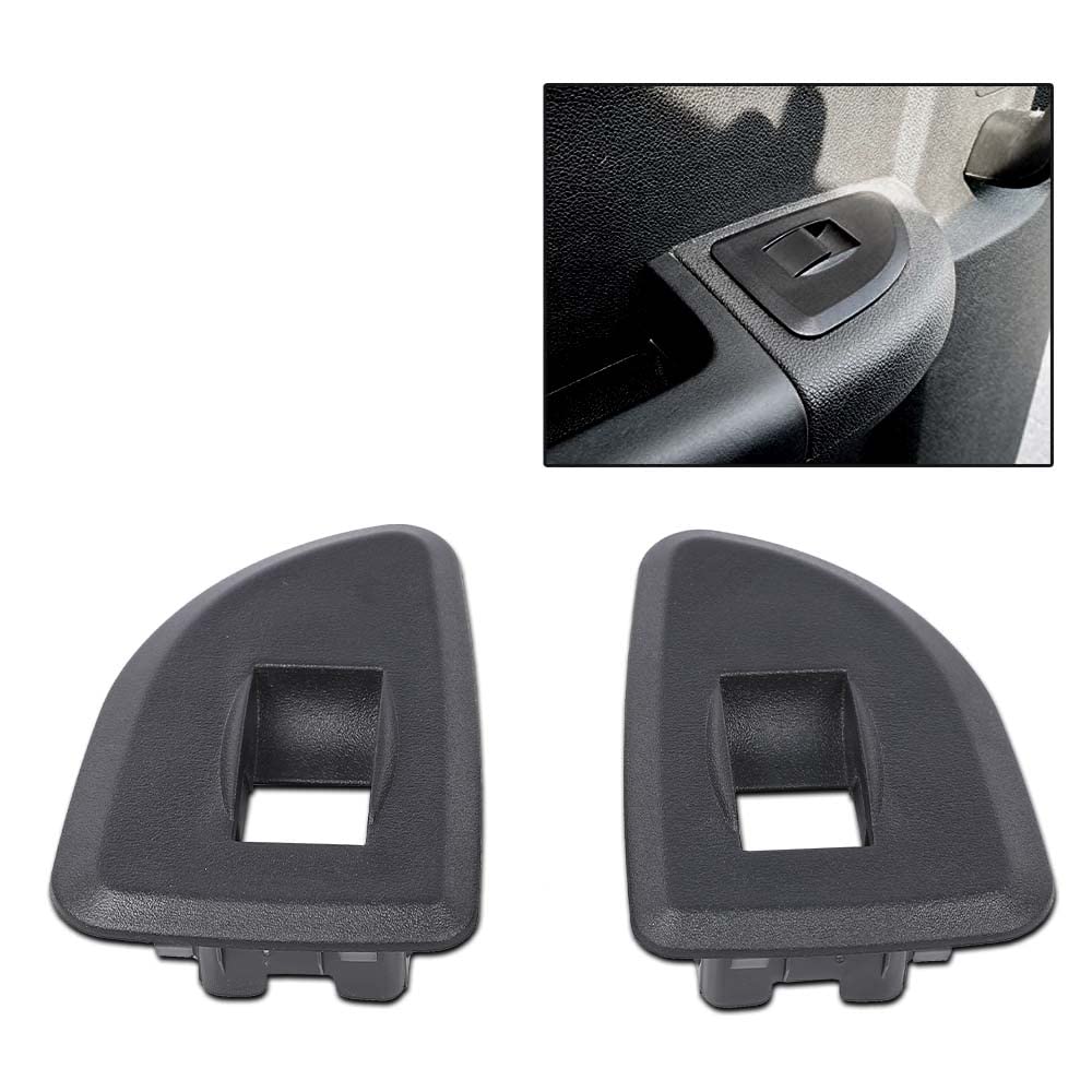 G-PLUS Rear Window Switch Bezels LH RH Compatible with 2009-2013 Chevy/GMC Silverado/Sierra 1500/2500HD/3500HD