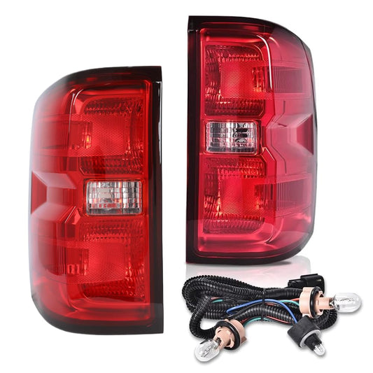G-PLUS Tail Lights Assembly for Chevy Silverado 1500 2500HD GMC Sierra 3500HD 2016-2019