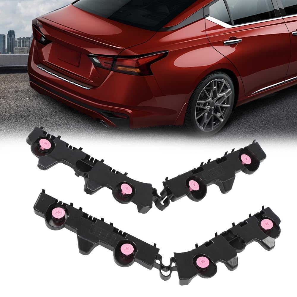 G-PLUS Rear Left and Right Side Bumper Bracket Set Compatible with 2019-2023 Nissan Altima (submodel: Platinum, S, SL, SR, SV)