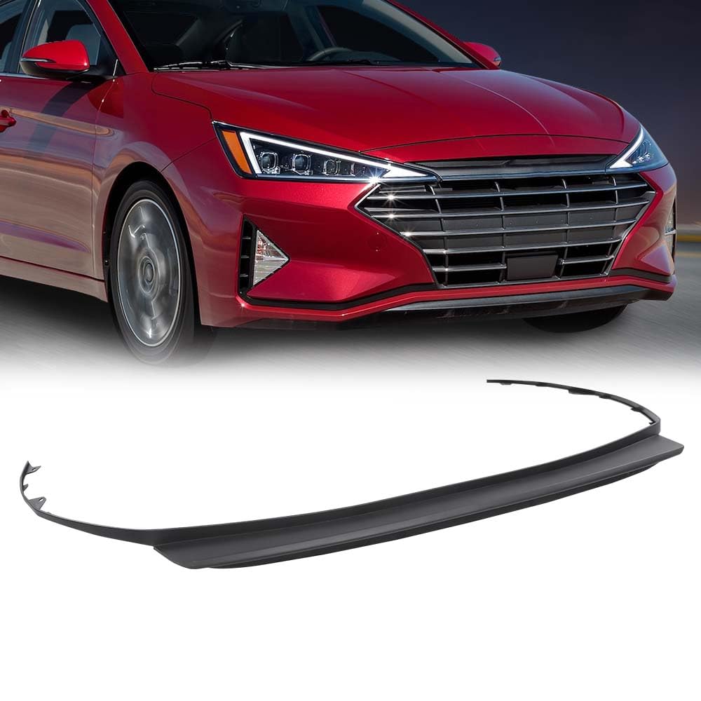 G-PLUS Front Bumper Lower Deflector Lip Compatible with Hyundai Elantra Sedan 2017 2018 86591-F2000, 86591F3000,HY1095107
