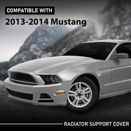 G-PLUS Front Radiator Support Cover Compatible with Ford Mustang 2013-2014 DR3Z8C291AA, FO1224113