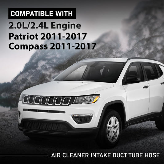 G-PLUS Air Cleaner Intake Duct Tube Hose Compatible with Jeep Patriot 2011-2017 With 2.0L & 2.4L Engine,Compatible with Jeep Compass 2011-2017 With 2.0L & 2.4L Engine 4593913AB