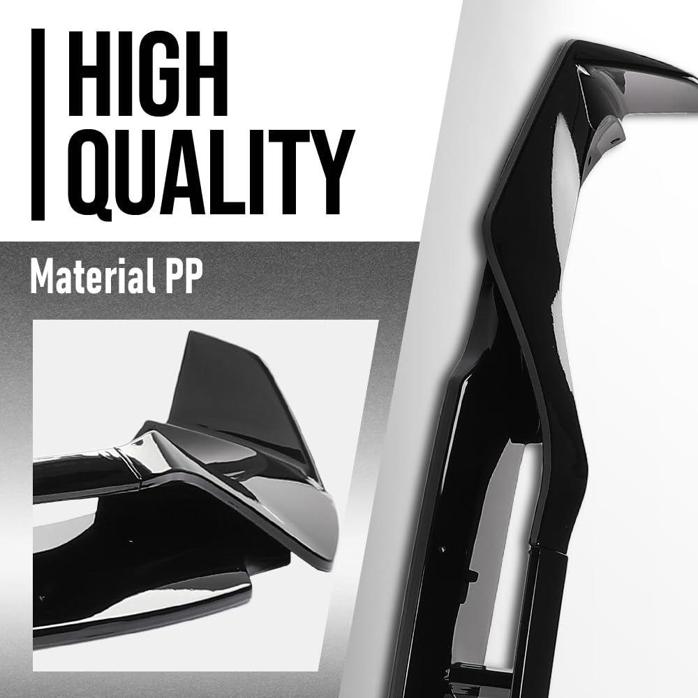 G-PLUS Front Bumper Lip Splitter Spoiler Compatible with BMW X5 Model 2019-2023 with M Sport Package Only, Not Fit X5M or Model Without M Sport Package Front Bumper Lip Splitter Glossy Black