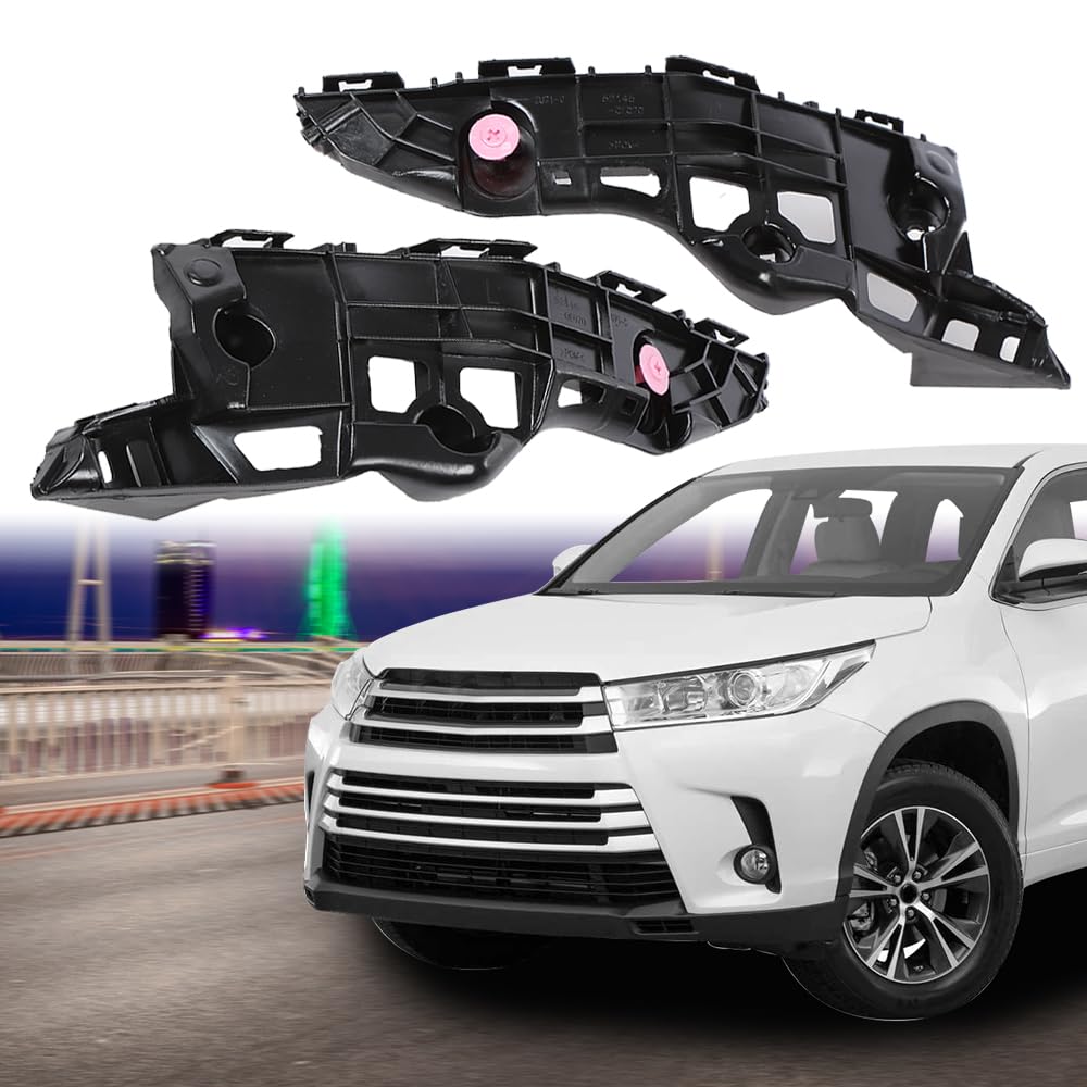 G-PLUS Front Bumper Bracket Driver and Passenger Side Compatible with 2018 Highlander Hybrid LE/2017 Highlander Hybrid Limited/2019 Highlander Hybrid XLE