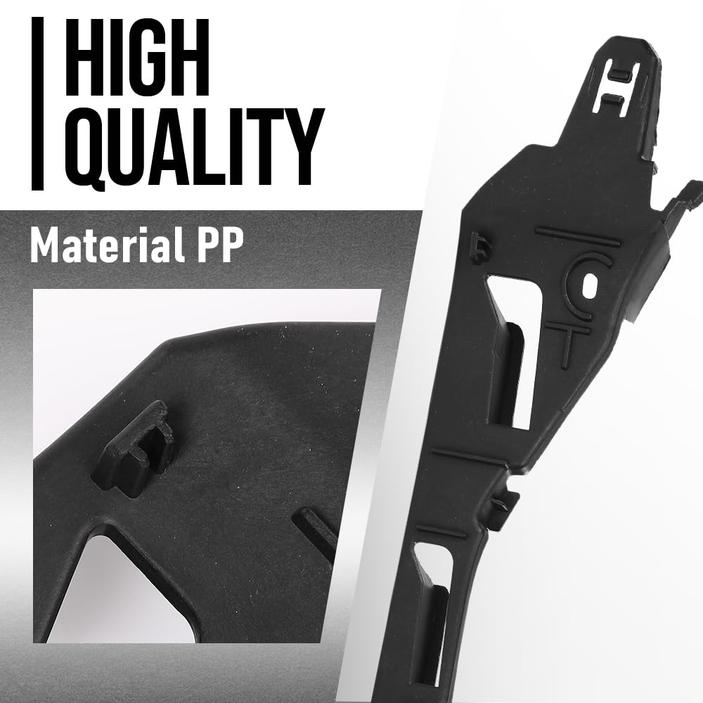 G-PLUS Left & Right Front Bumper Retainer Compatible with Porsche Cayenne (submodel: Base, S, S Hybrid, Turbo) 2011 2012 2013 2014 95850504900, 95850505000 Black