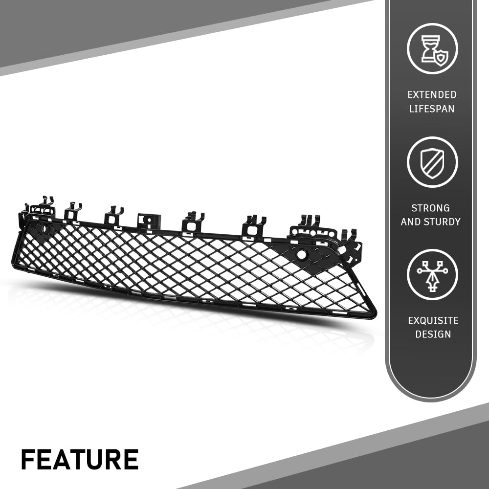 G-PLUS Bumper Grille Compatible with Benz C250 C300 C350 2012-2015,Fit For Models With AMG Styling Package 2048850853