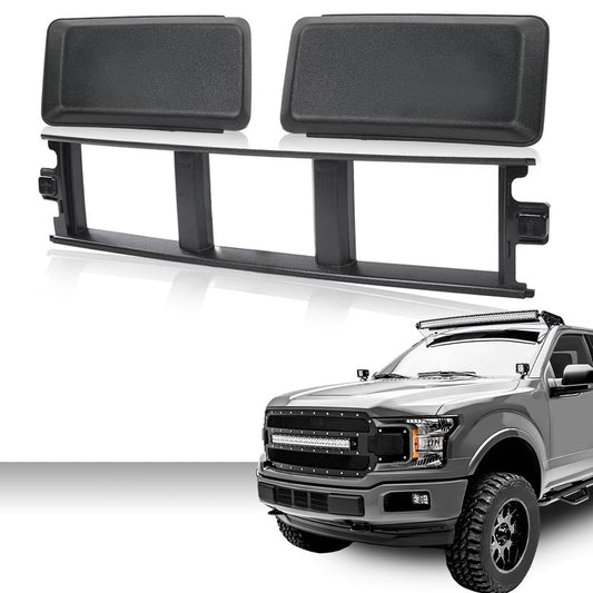 G-PLUS Front Bumper Lower Center Cover & Bumper Guards Pads End Caps Compatible With Ford F150 2018-2020 JL3Z17B968BB ABS
