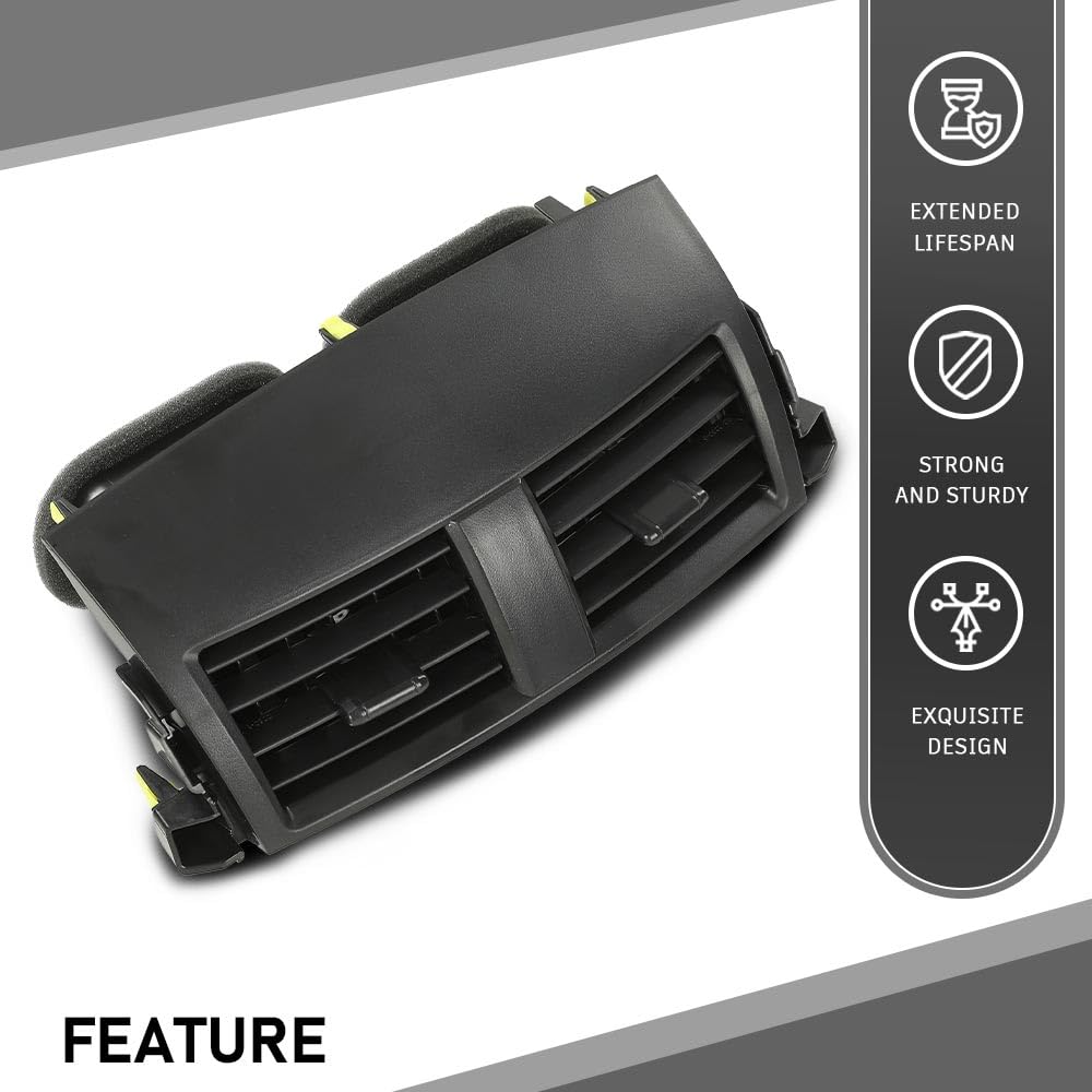 G-PLUS Center AC Air Dash Vents Panel Compatible with Toyota Rav4 2006-2012 55663-42020