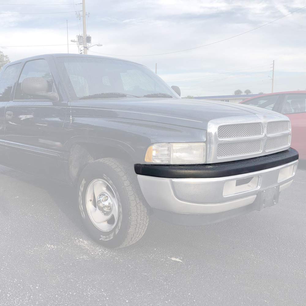G-PLUS Front Upper Bumper Pad Cover Compatible With Dodge Ram 1500 1994-2001/Ram 2500 3500 1994-2002 Replacement Textured Black CH1000160