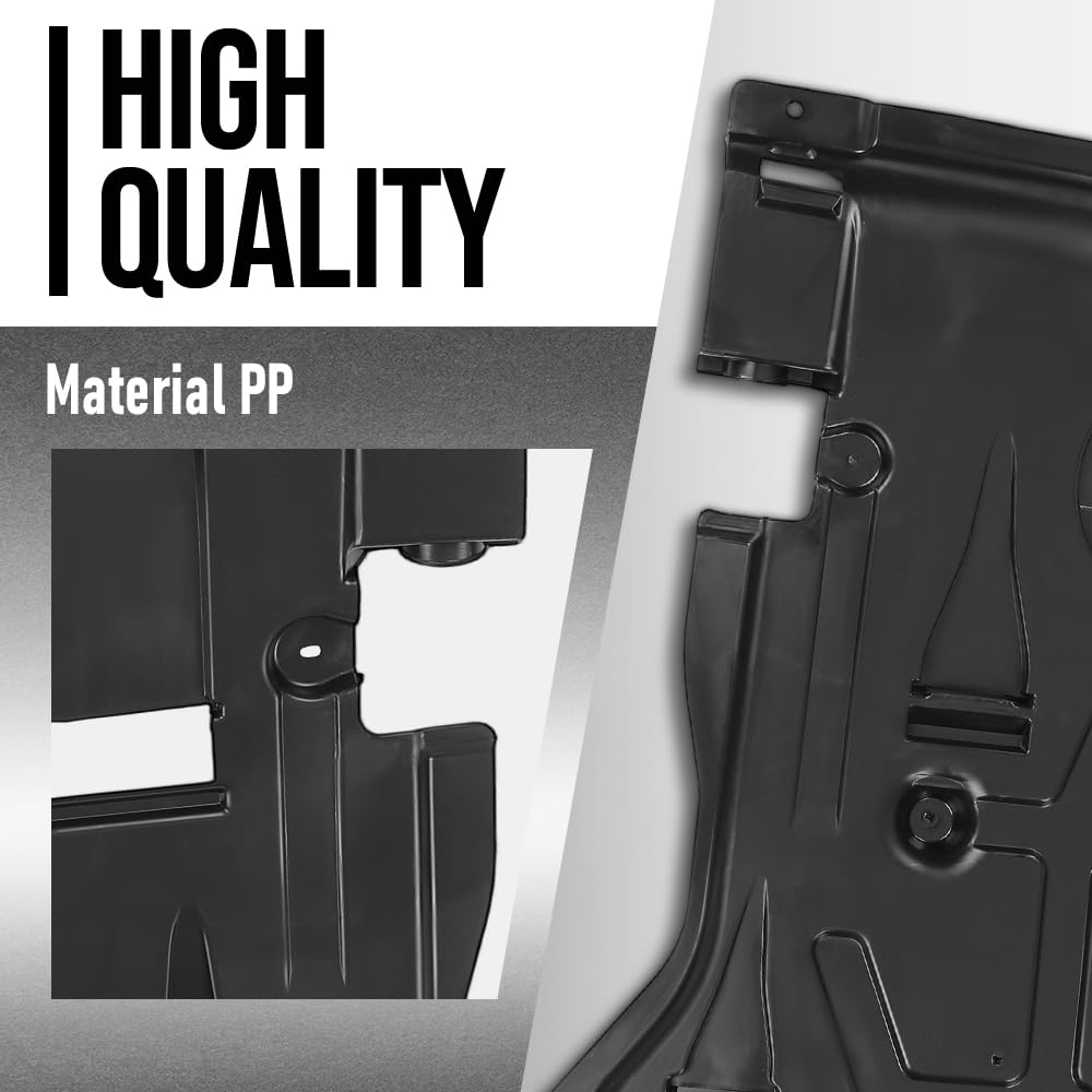 G-PLUS Engine Splash Shield Guard Compatible with Benz GL X166 2013 2014 2015 / GLE W166 2015 2016 2017 2018 2019 / ML 2012 2013 2014 2015 1665200723, 166-520-07-23, A1665200723 Black