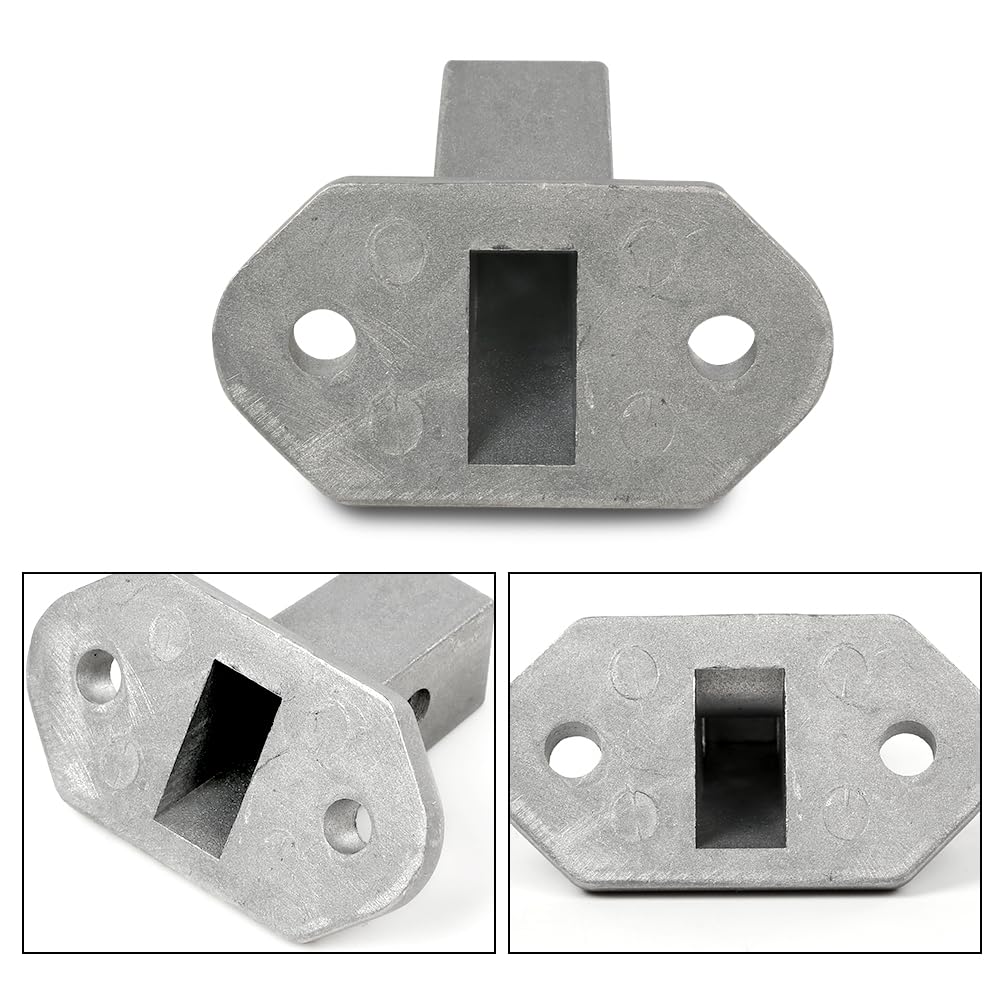 G-PLUS Motor Toter Stud w/Holes Fit Marine Tracker Silver