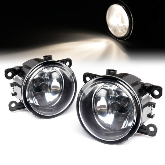 G-PLUS Right And Left Side Fog Light Lamps Compatible with Assembly With H11 Bulbs Compatible with Ford Acura Compatible with Honda For Suzuki For Lincoln For Jaguar