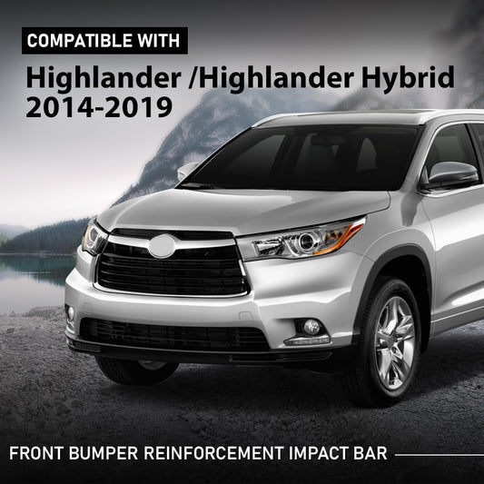 G-PLUS Front Bumper Reinforcement Impact Bar Compatible with Toyota Highlander 2014-2019,Fit Toyota Highlander Hybrid 2014-2019 520210E050