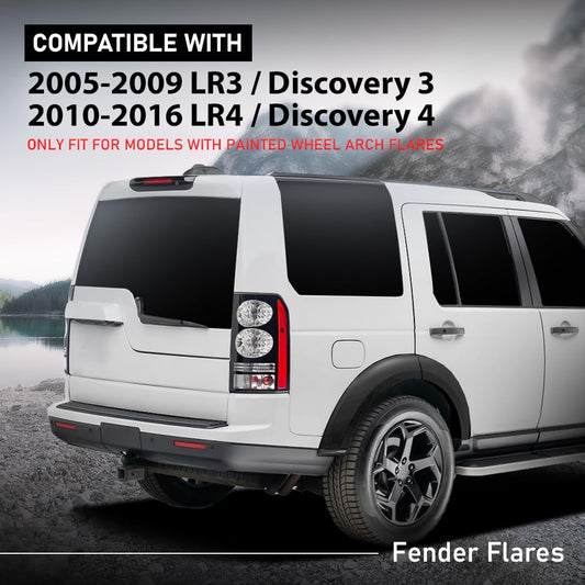 G-PLUS Rear Right Fender Flare Wheel Arch Moulding Compatible with LR3 / Discovery 3 2005-2009, Compatible with LR4 / Discovery 4 2010-2016 LR010627, 9H2221070AA