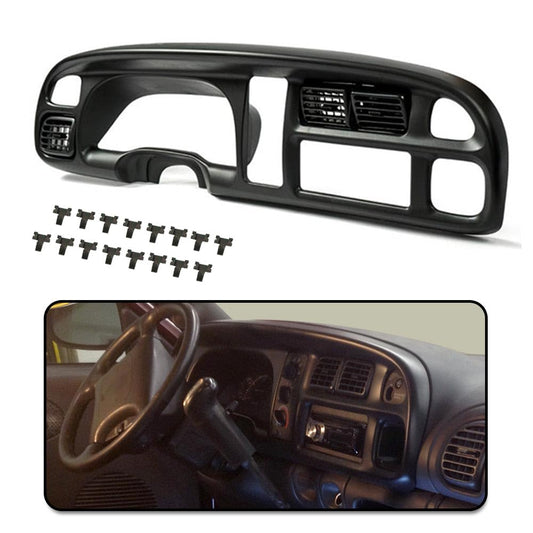 G-PLUS Dash Board Bezel Cover Instrument W/Vents Compatible with 1998-2001 Dodge Ram 1500 Truck/1998-2002 Dodge Ram 2500 3500 Truck 5GK51DX9AA, 5EU11DX9AB