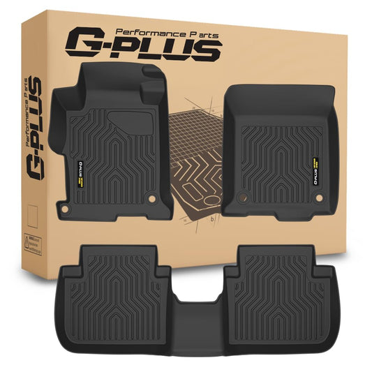 G-PLUS Floor Mats for Honda Accord Sedan 2013-2017 TPE All Weather Black