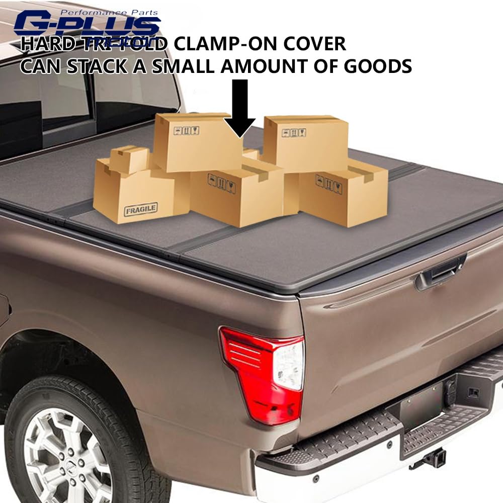 G-PLUS Hard Trifold Truck Bed Tonneau Cover Compatible with Chevy/GMC Colorado/Canyon 2004-2014 Standard Short Bed 6'