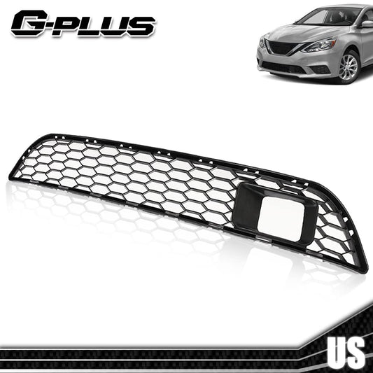 G-PLUS Front Lower Bumper Grille Compatible with 2015 2016 2017 2018 Nissan Sentra 62254-4FY0A