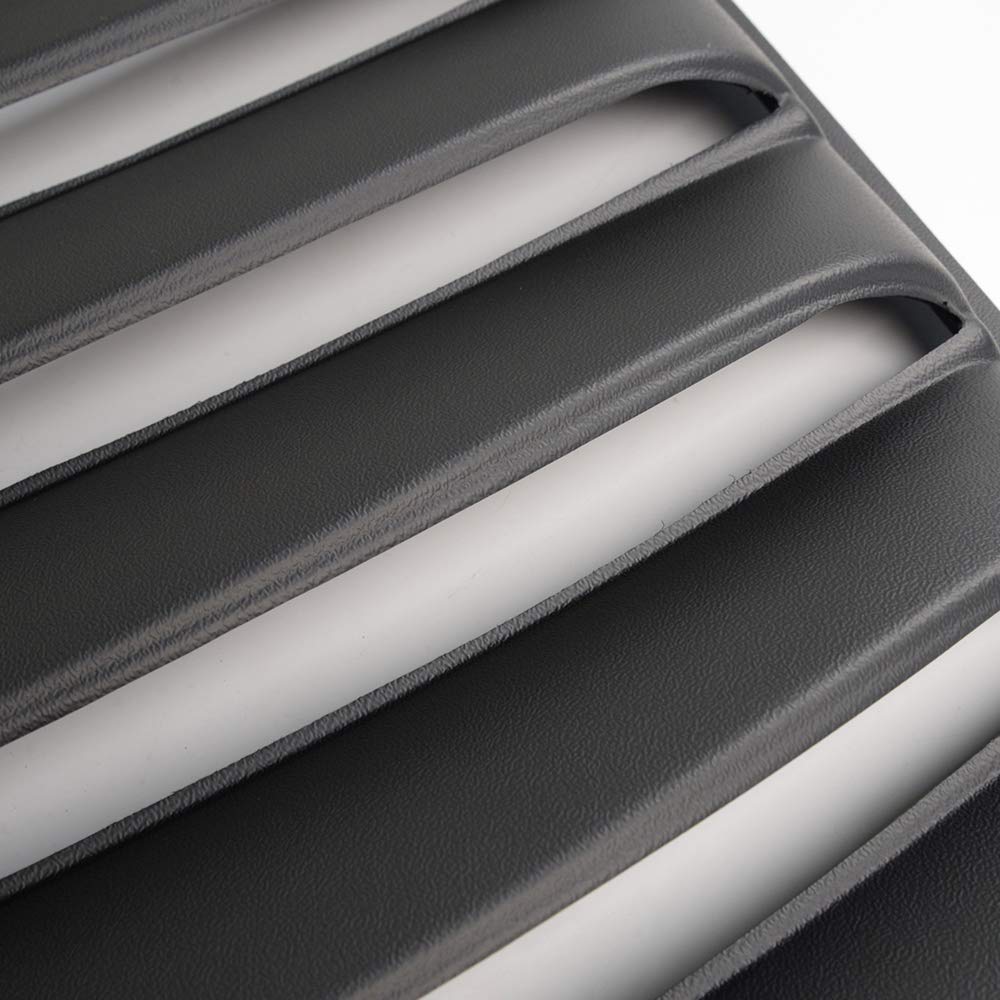 G-PLUS Window Louver Replacement for Chevy Camaro 2010 2011 2012 2013 2014 2015 Unpainted Black ABS Rear Window Scoop Windshield Louver Sun Shade Cover Rain Guard