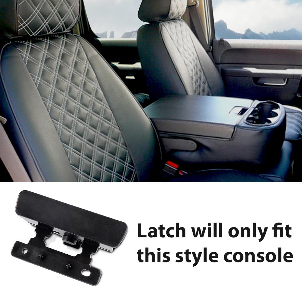 G-PLUS Center Console Armrest Latch Lid Compatible with 2007-2014 Chevy Silverado Tahoe Suburban GMC Sierra Yukon 20864151 20864153 20864154 924-810
