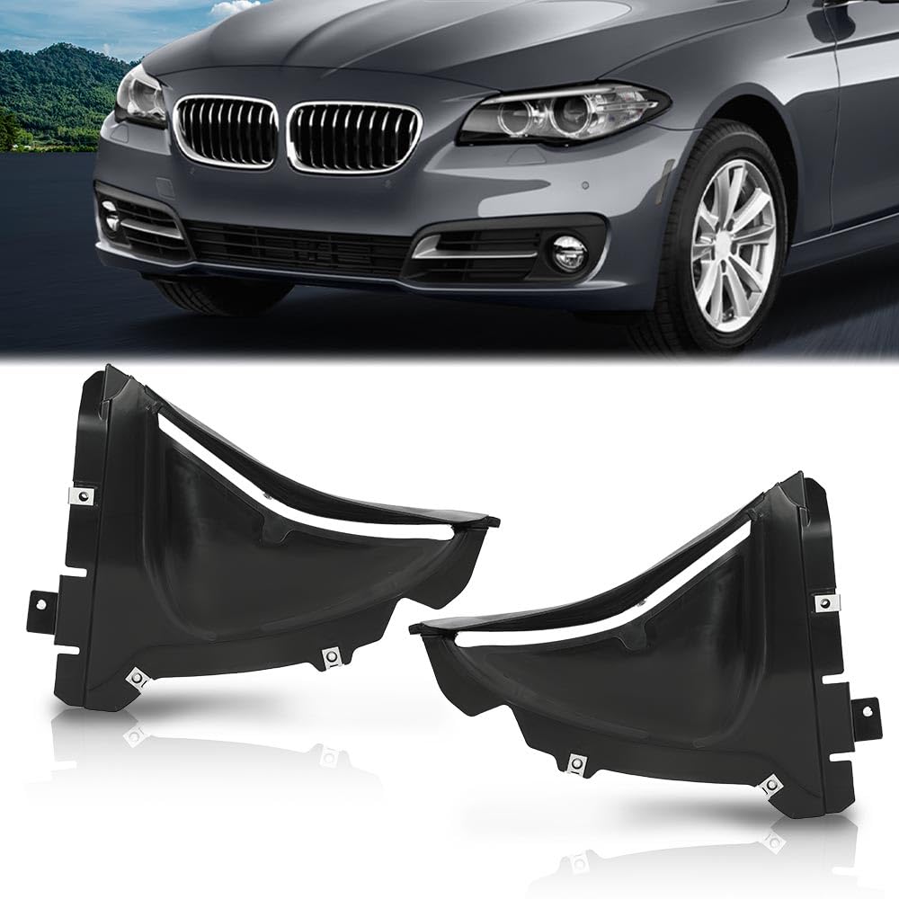 G-PLUS Front Engine Splash Shield Left & Right Side Compatible with BMW 5-Series/Fit 535i 550i 528i Base 2011-2016 2.0L 3.0L 4.4L BM1228155, BM1228154