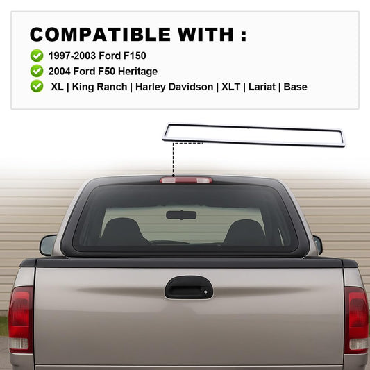G-PLUS Black 3rd Third Brake Light Foam Gasket Seal Waterproof Compatible with Ford F150 1997-2003, Compatible with Ford F150 Heritage 2004 Pickup Truck L3Z-13A613-AA XL3Z-13A613-BA