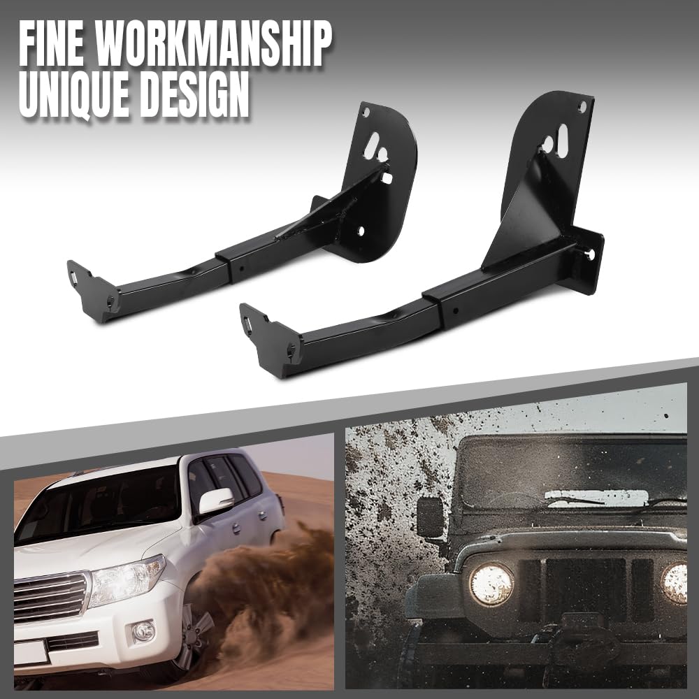 G-PLUS Front Camper Tie Downs Bar Compatible with Ford F250 F350 F450 Super Duty 2011-2016 8 Feet Bed Length Black
