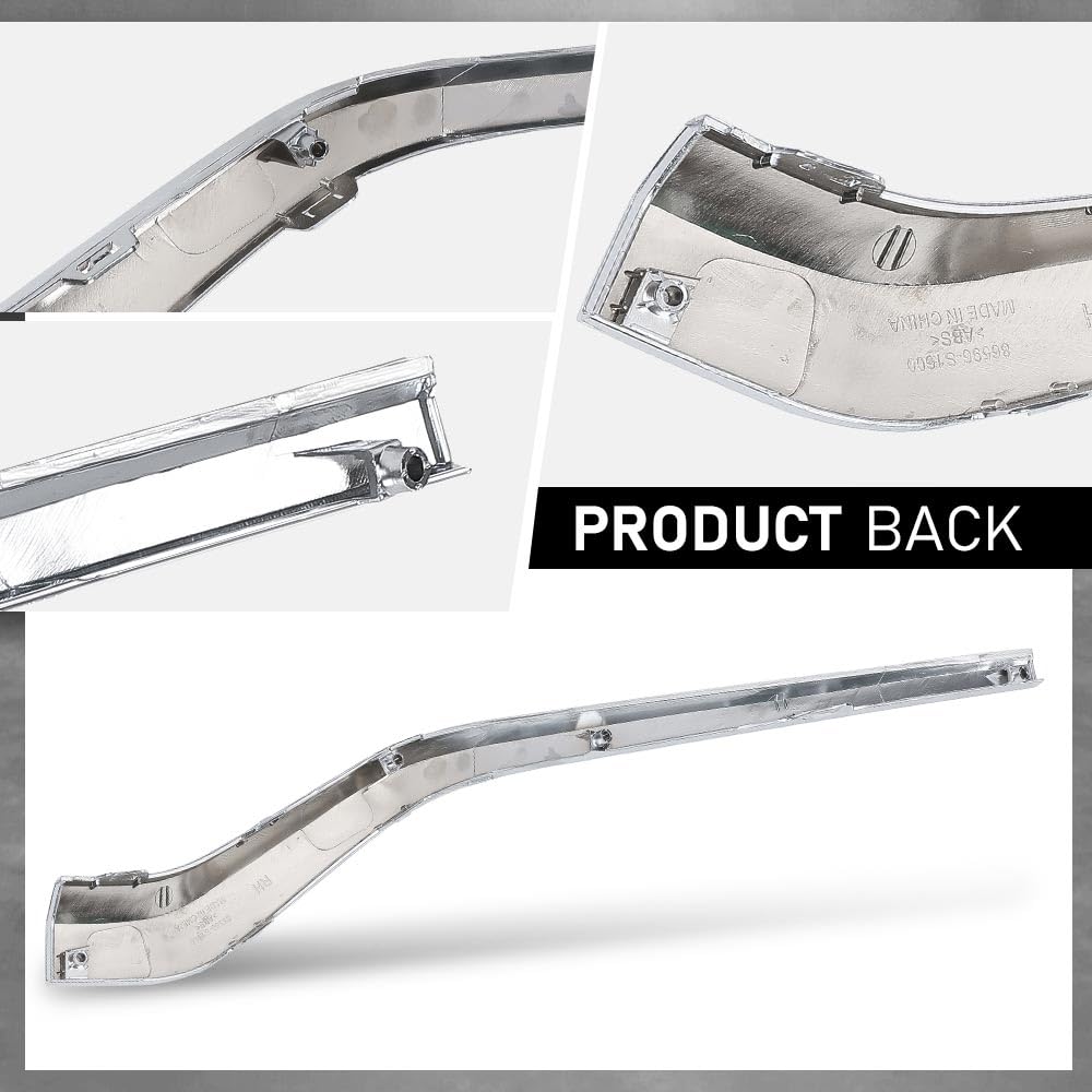 G-PLUS Front Bumper Center Molding Trim Right Passenger Side Compatible with Hyundai Santa Fe 2021-2023 86596S1600 86596-S1600