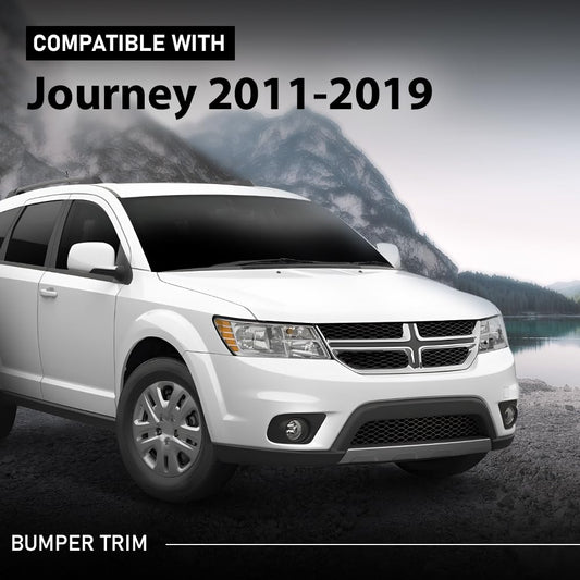 G-PLUS Front Bumper Trim Compatible with Dodge Journey AVP Canada Value Package Crew Crossroad GT Limited R/T SE SXT 2011-2019 55001049AA, CH1044108
