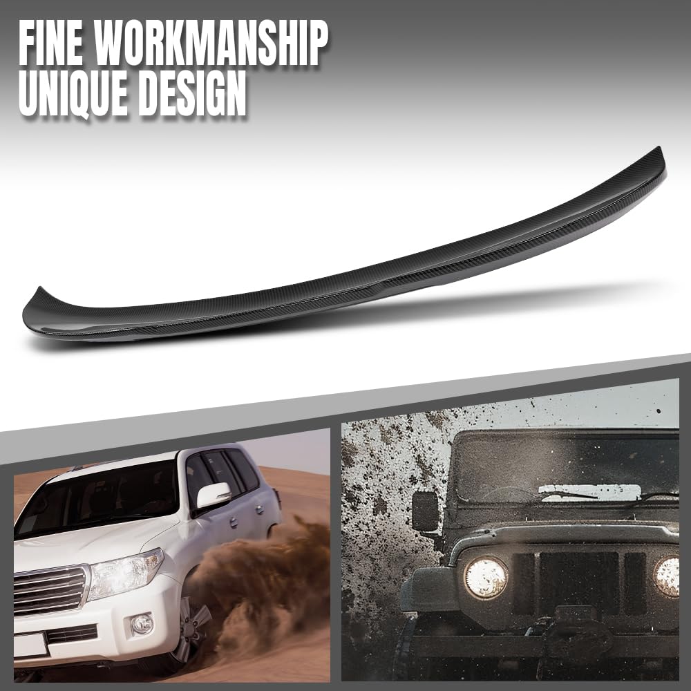 G-PLUS Rear Trunk Spoiler Wing Compatible with BMW E90 3 Series 4-Door Sedan Model 2006-2011 Not Fit 2-Door Convertible/2-Door Coupe/Wagon Models Rear Spoiler Trunk Carbon Fiber Black
