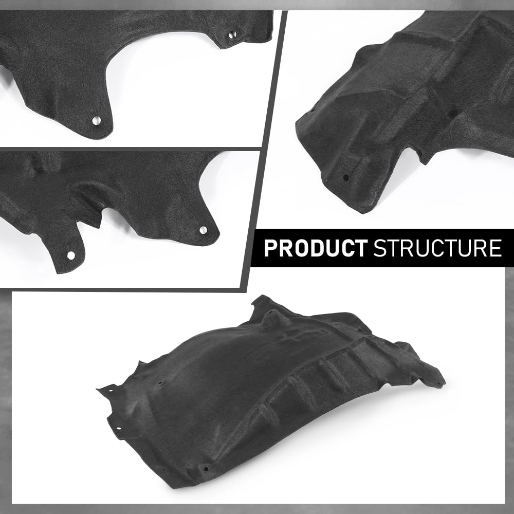 G-PLUS Fender Liner Rear Passenger Side Compatible with Audi Q7 2017-2023 4M0821192H, AU1249147