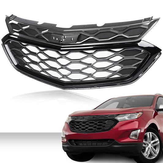 G-PLUS Front Bumper Upper Grill Compatible with 2018-2020 Chevy Equinox Automotive Front Bumper Grille Trim Replacement