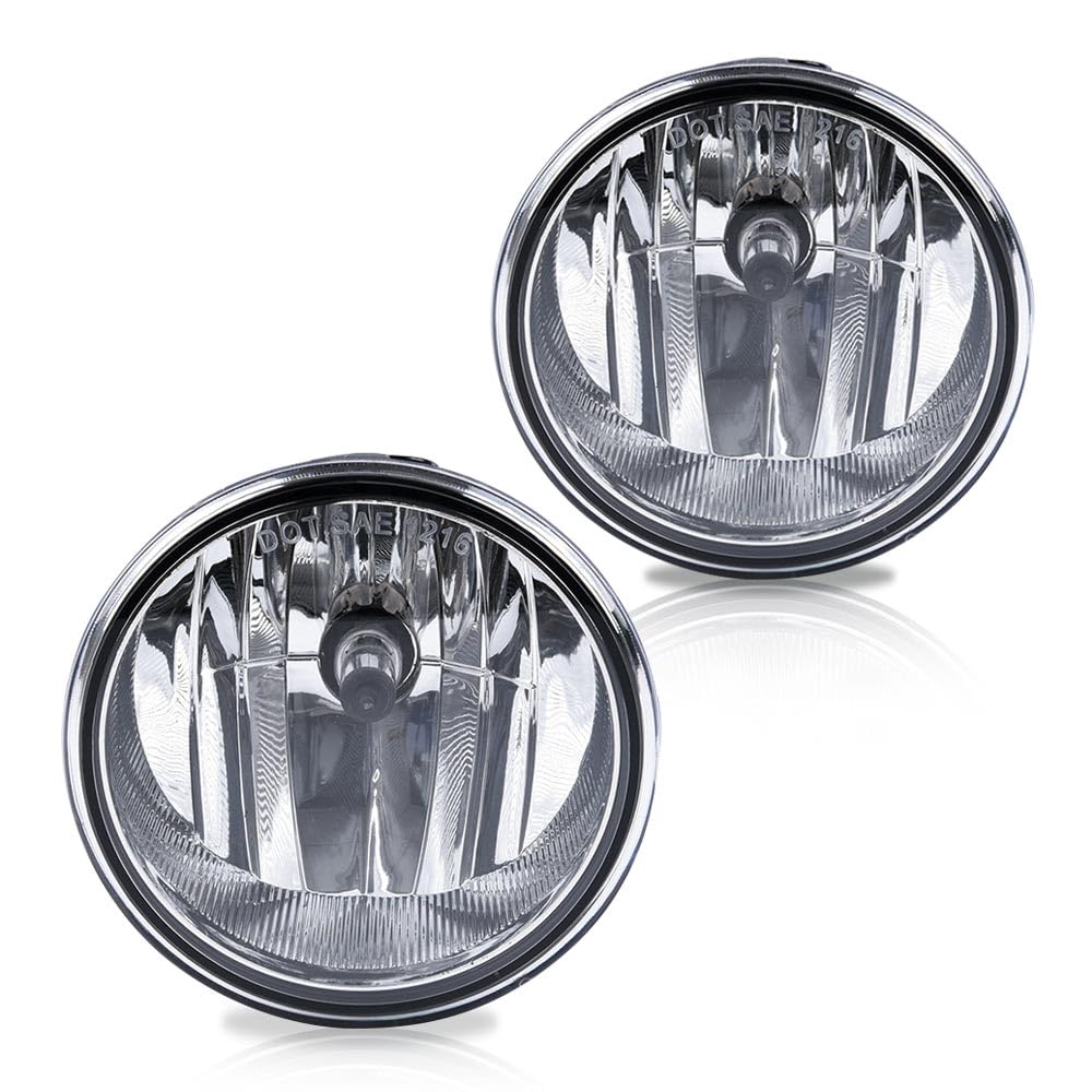 G-PLUS Front Bumper Fog Lights Lamp Compatible with Ford F150 2006-2010 / Compatible with Lincoln Mark LT Pickup Truck 2006-2008 w/Bulbs AL3Z15201A luces de neblina
