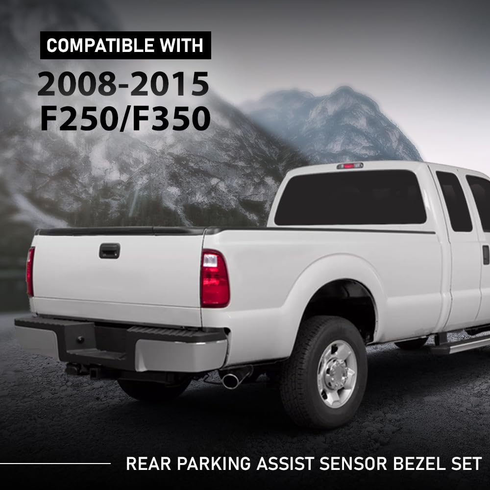 G-PLUS Rear Parking Assist Sensor Baffle Kit Compatible with Ford F250 f350 Super Duty Truck 2008-2015