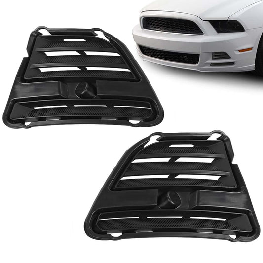 G-PLUS New Front Bumper Fog Light Cover Set Compatible with 2013-2014 Ford Mustang Base/GT/Boss 302 FO1039134, FO1038134 Fog Lamp Accessories