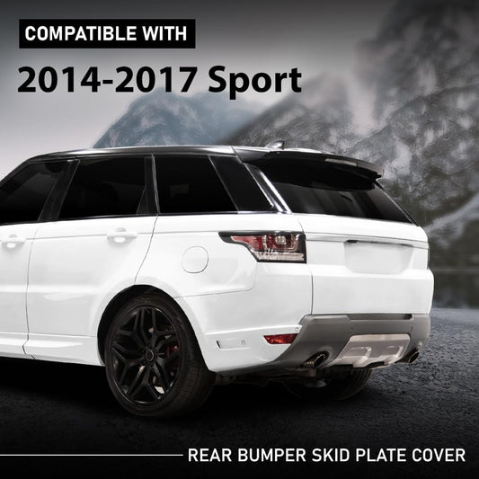 G-PLUS Rear Bumper Skid Plate Cover Compatible with Range Rover Sport 2014-2017 Gray