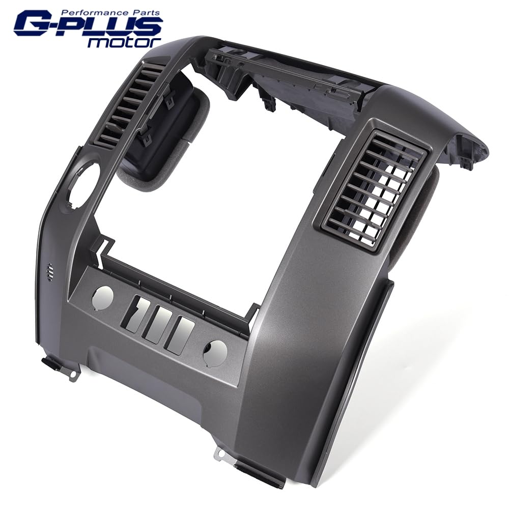 G-PLUS Center Dash A/C Instrument Panel w/Speaker Bezel Compatible with 04-06 Nissan Titan/05-06 Nissan Armada/2004 Nissan Pathfinder Armada