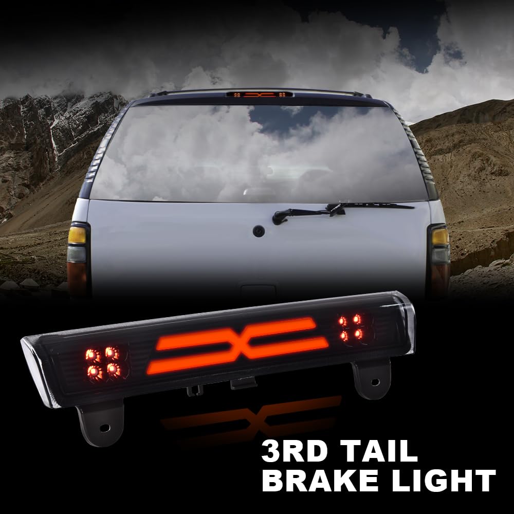 G-PLUS Third 3rd LED High Mount Brake Stop Light Compatible with Chevy Suburban 1500 2500 2000 2001 2002 2003 2004 2005 2006, Fit Chevy Tahoe/GMC Yukon/GMC Yukon XL 1500 2500 15170955