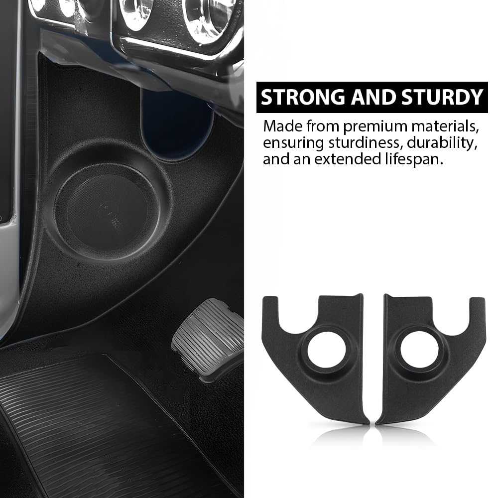 G-PLUS Speaker Kick Panels Pair Black Compatible with Chevy C30 C20 C10 Pickup Suburban Blazer 1967-1972