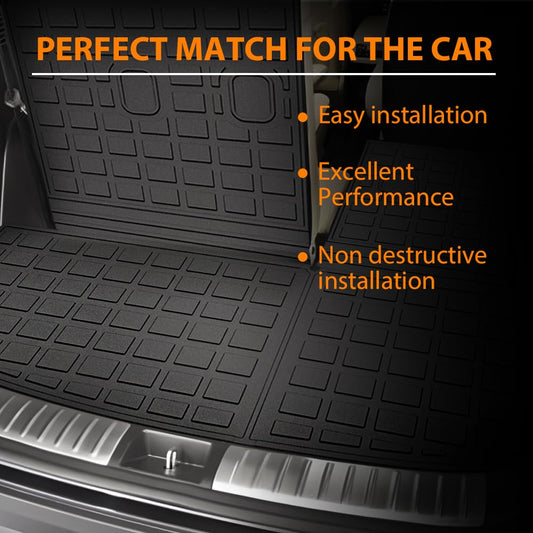G-PLUS TPE Floor Mats Fit Hyundai Santa Fe 2024-2025 Truck Accessories Cargo Liners All Weather Protection 1PCs Black Alfombras para Carro