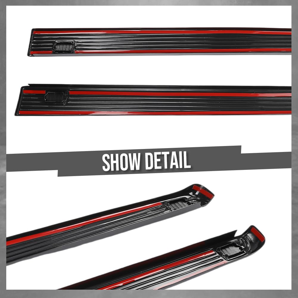 G-PLUS Side Rail Molding Covers Compatible with Ford F250 F350 F450 F550 Super Duty 2002-2016 Fit Models with 6 3/4 FT Truck Bed 2C3Z99291A40BAA 2C3Z99291A41BAA Black