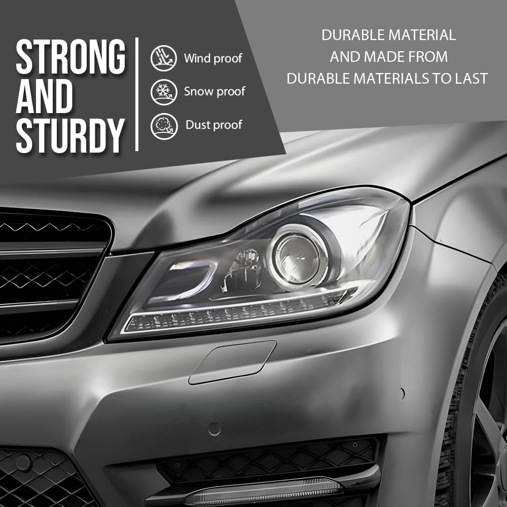 G-PLUS Headlight Lens Cover Compatible with Benz C-Class W204 2011-2015 A2048203539, A2048203639 Left & Right Front Headlamp Lens Cover Clear