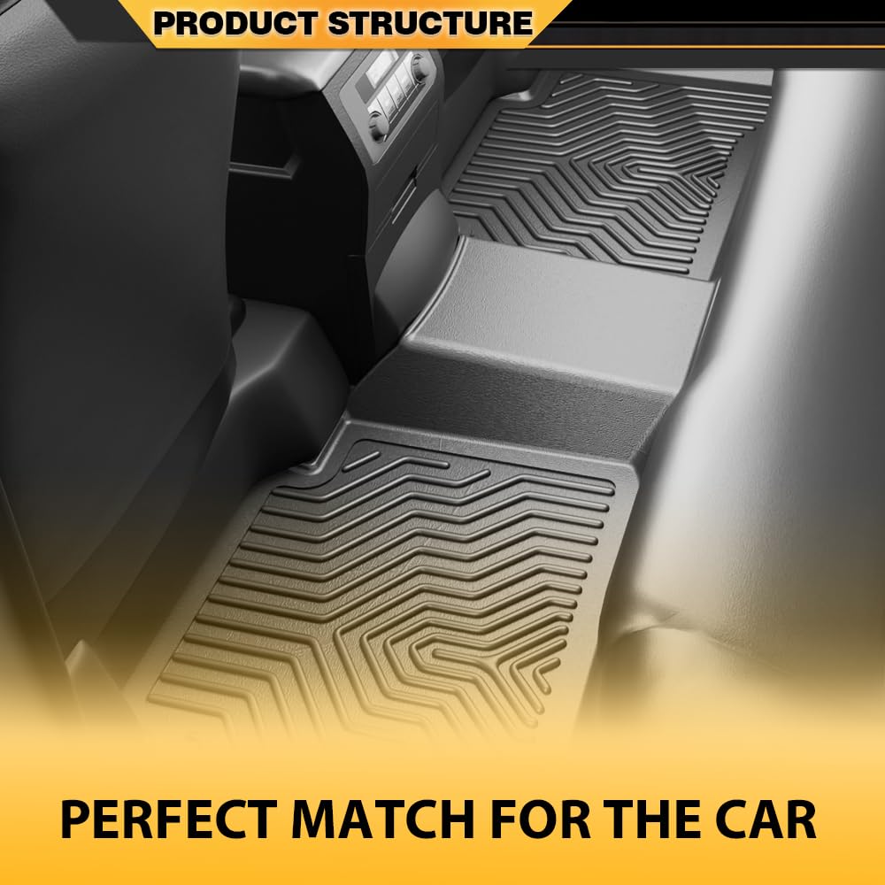 Floor Mats Fit Toyota 4Runner 1996-2002,1st & 2nd Row All Weather Protection TPE Floor Liners Cargo Liner Gray, alfombras para carro