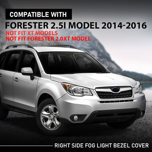 G-PLUS Fog Light Bezel Cover Right Side Compatible with Subaru Forester 2.5i Model 2014-2016,Not Fit XT Models,Not Fit Forester 2.0XT Model 57731SG020, SU1039108