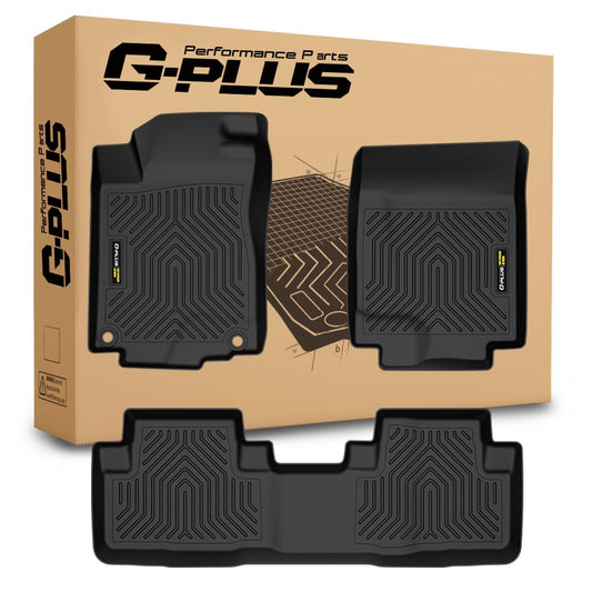 G-PLUS 3PCS Floor Mats for Honda CR-V 2012-2016 TPE All Weather Black