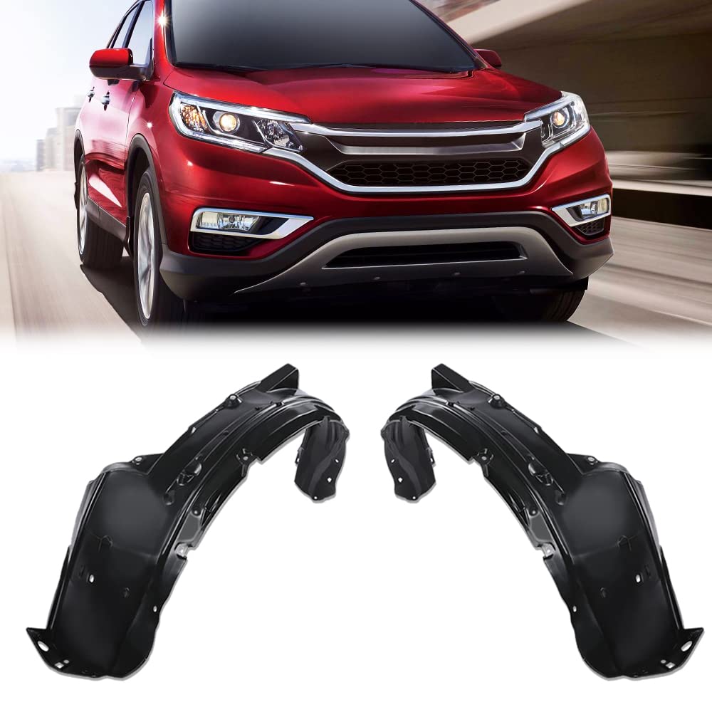 G-PLUS New Front Driver & Passenger Side Fender Liner Set Compatible with Honda CR-V 2012-2016 74150T0AA00, 74100T0AA00 HO1248147, HO1249147